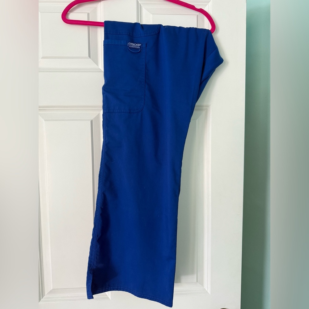 Cherokee Revolution Royal Blue Workwear Scrub Set XL - Picture 6 of 7
